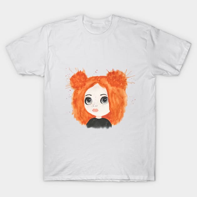 Orange Blythe T-Shirt by NadzzzArt